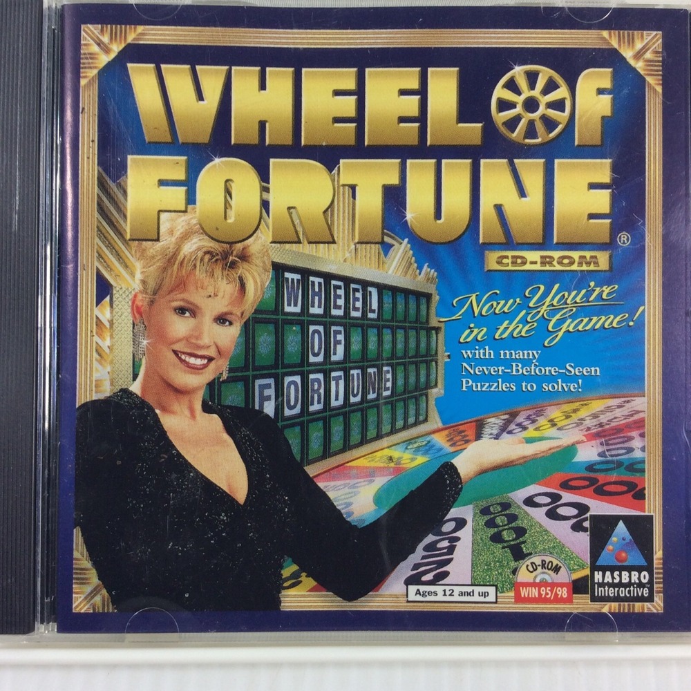 Wheel of Fortune Video Game CD-ROM Vanna White TV Show Windows 95 98